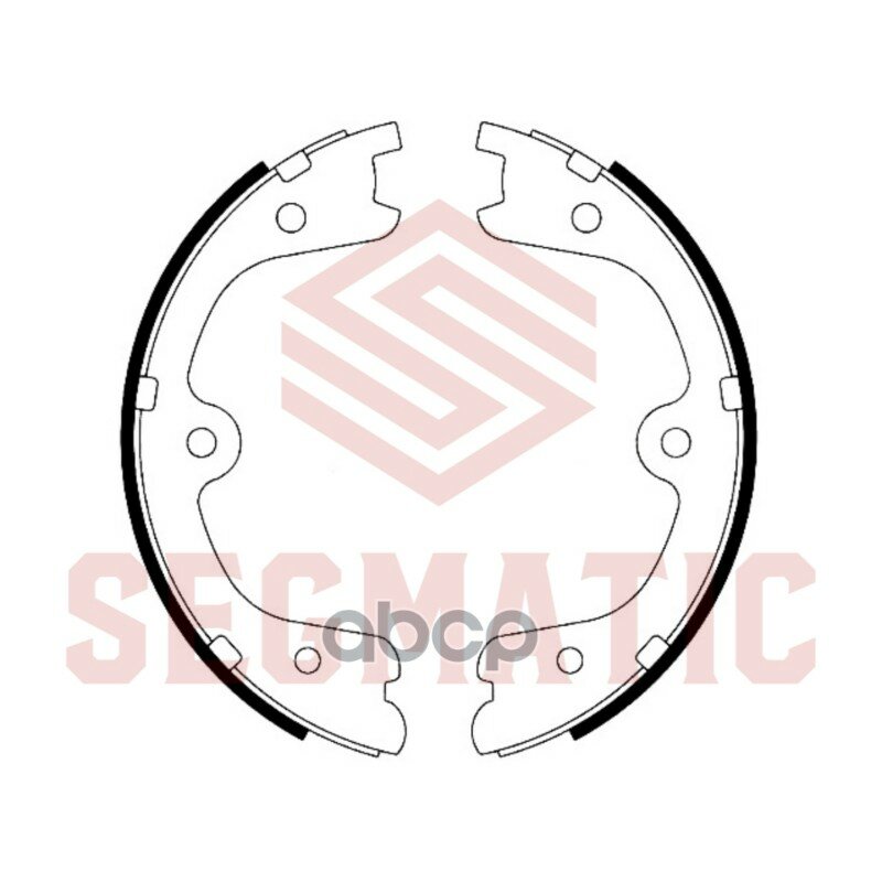 Колодки торм барабан. NISSAN Murano (03-), INFINITI FX35/45 03- стояночного тормоза (Radius-95 Width-33/20 Thickness-6) SEGM.