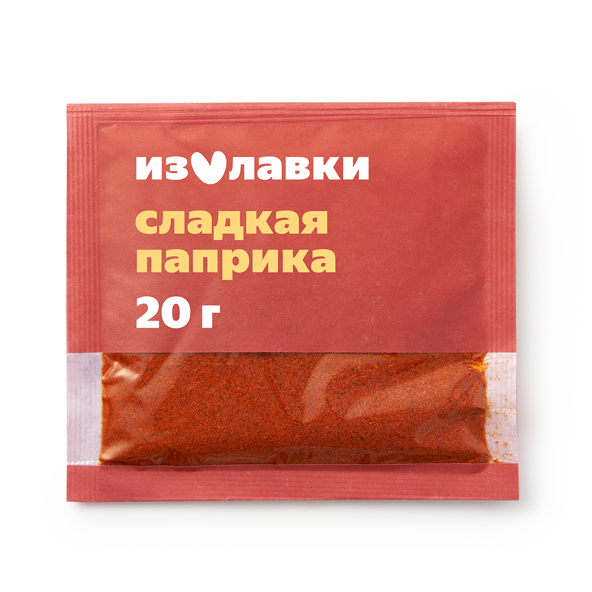 Паприка "Из Лавки", красная, молотая, 20 грамм, пакет, от +5 °C до +25 °C
