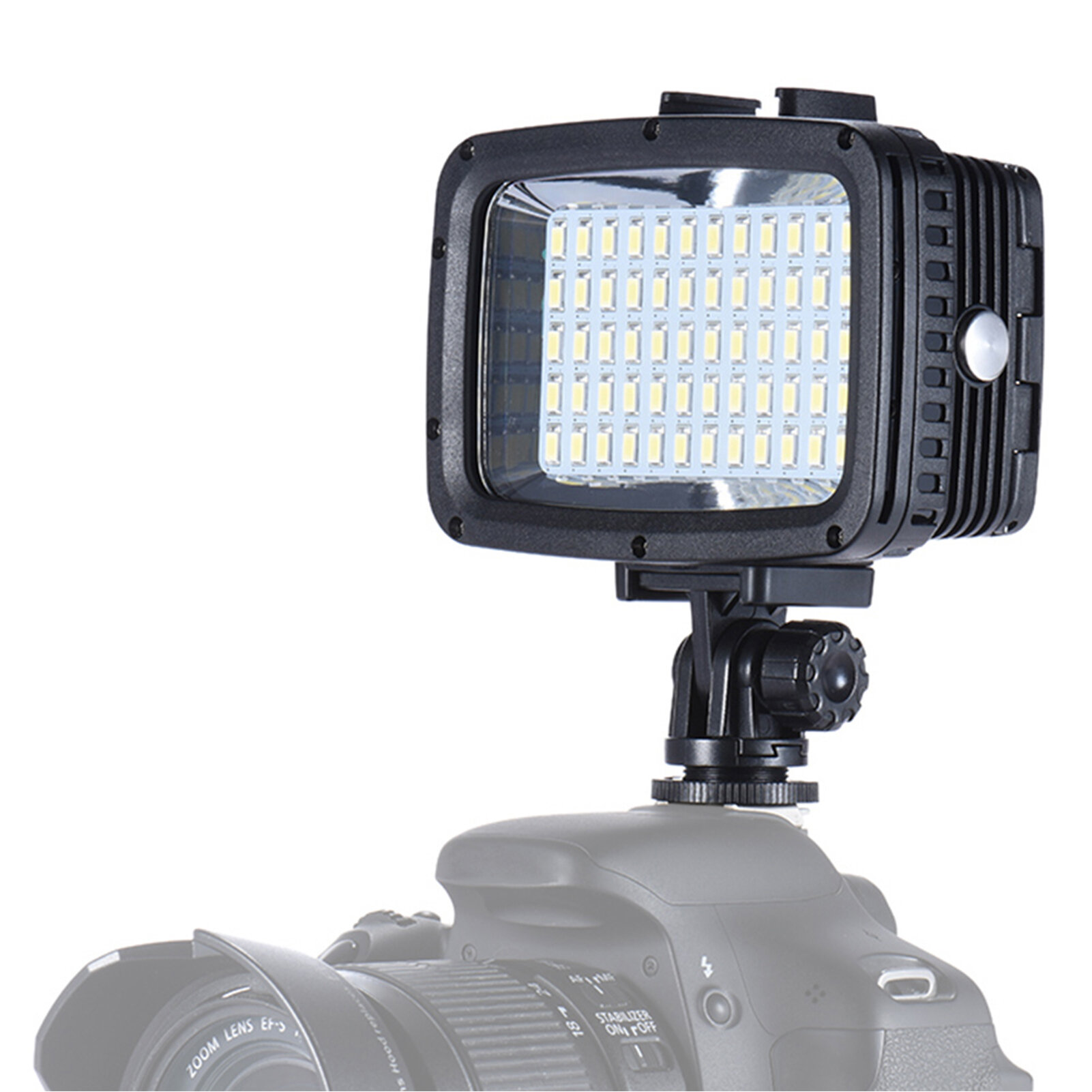 Andoer Ultra Bright 1800LM 3 режима Водонепроницаемость под водой 40 м 5500K-6000K 60 шт. Светодиодная заполняющая лампа для дайвинга Видеостудия Фотолампа для GoPro Hero 10 Xiaomi Yi SJCAM Action Cam