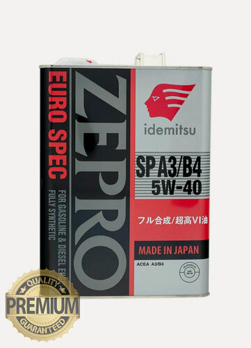 Изображение товара Синтетическое моторное масло IDEMITSU Zepro Euro Spec 5W-40, 4 л