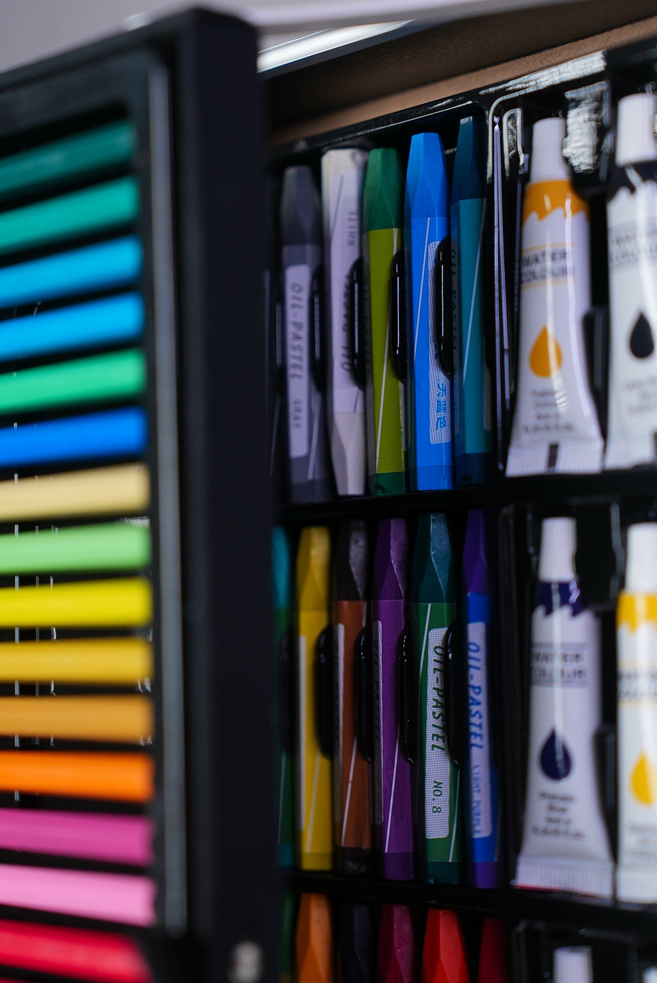 Набор для рисования в чемоданчике "Синий", 145 элементов, для начинающих, для скетчинга — фото 1