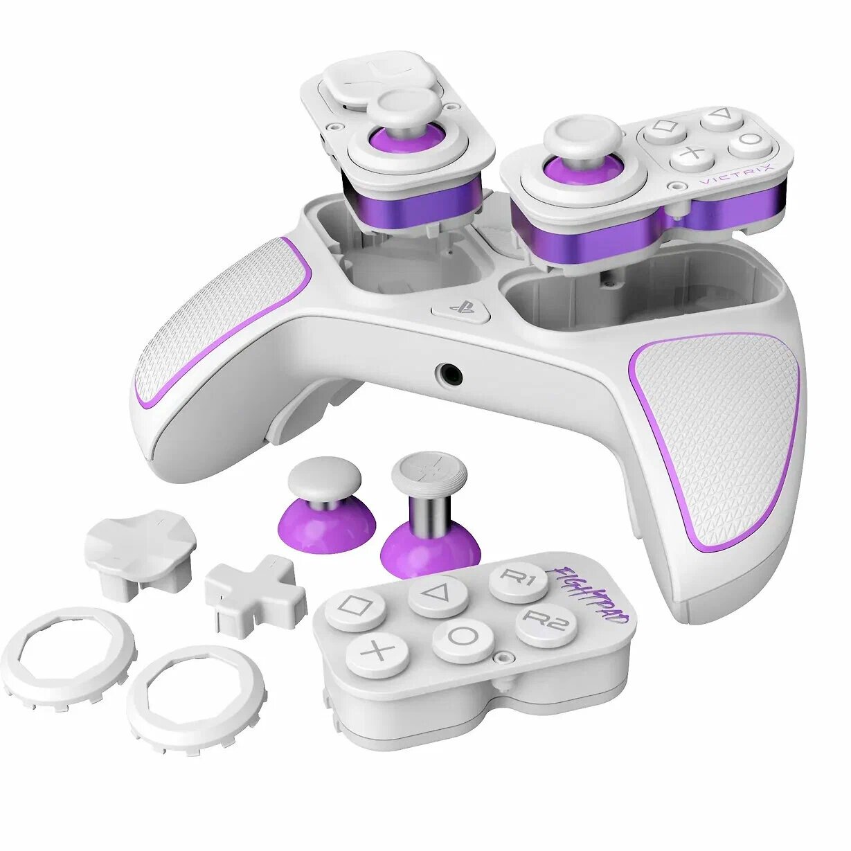 Геймпад PDP Victrix Pro для PlayStation 5, PlayStation 4 и PC, Wireless Controller - White