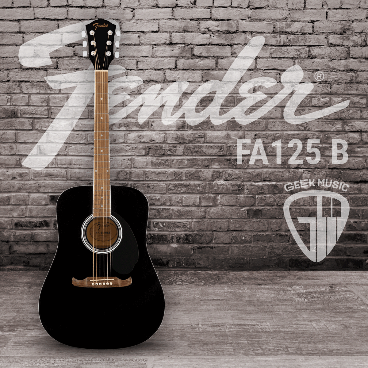 Акустическая гитара Fender FA-125 Dreadnought, Walnut Fingerboard, Black