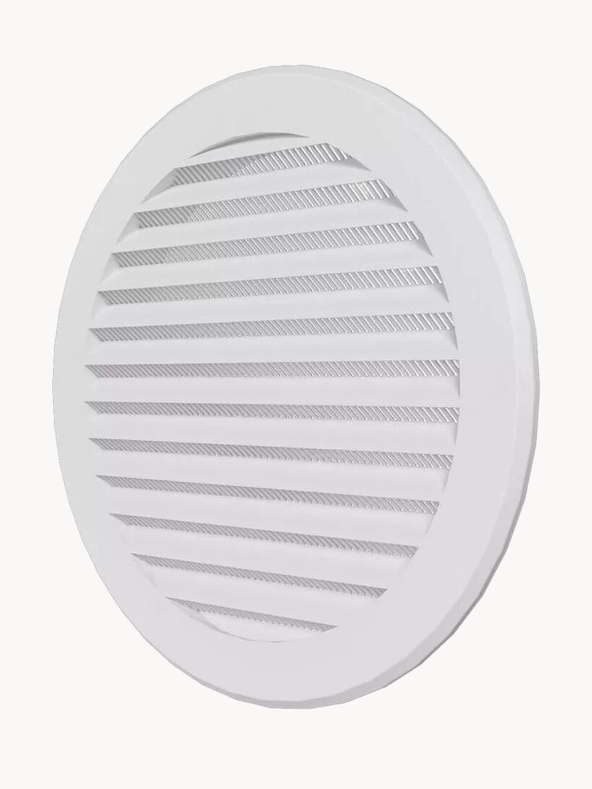 Решетка вентиляционная круглая Era 15РКС, D150 мм, белый пластик, с сеткой