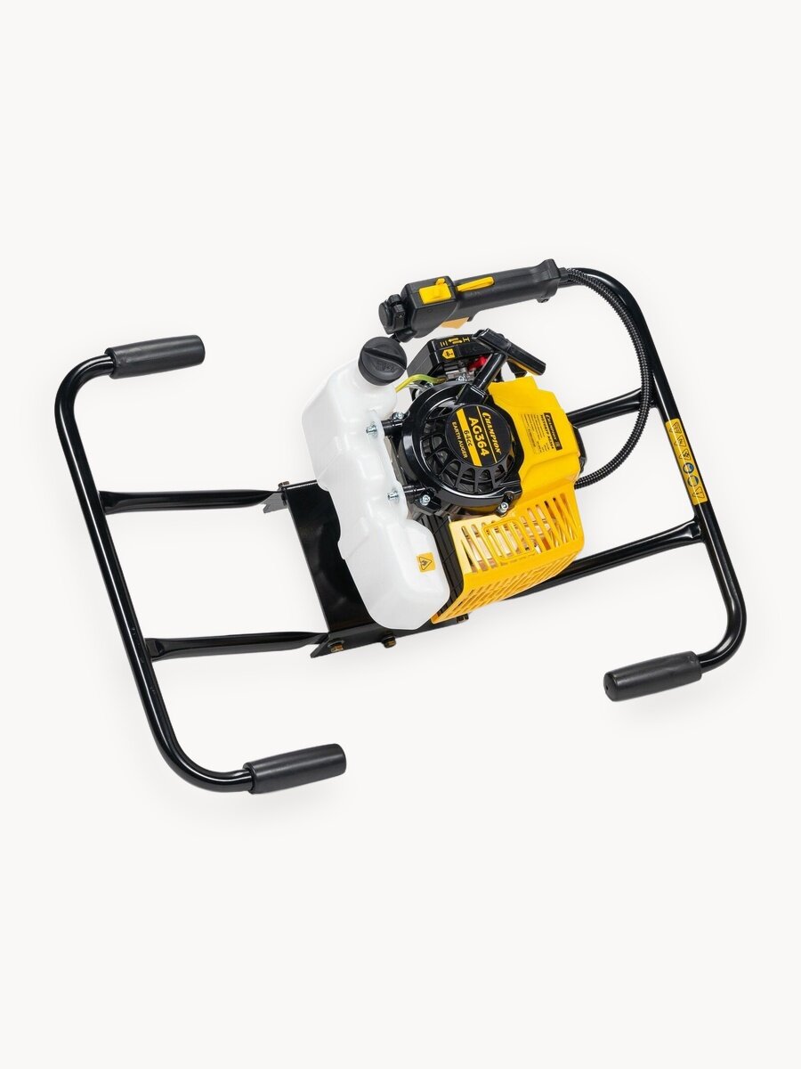 Мотобур бензиновый CHAMPION AG364, 2,2 кВт, 12,8 кг, без шнека / Бензобур