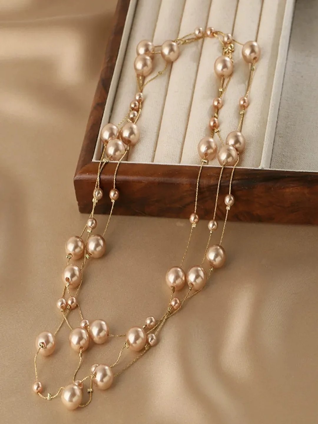 Бусы, жадеит синтетический