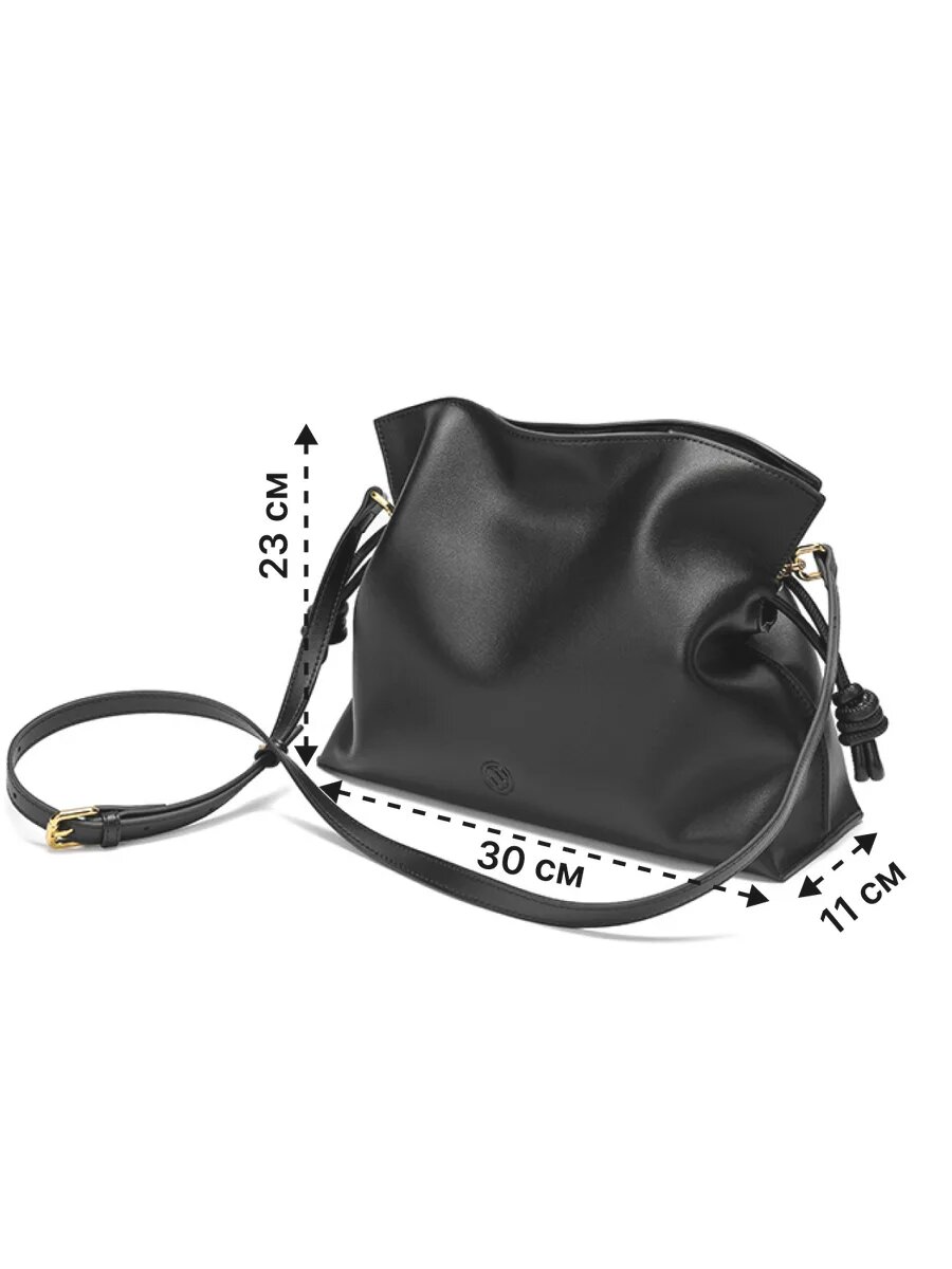 Сумка торба Paprika Bag Italy, фактура гладкая, черный — фото 1