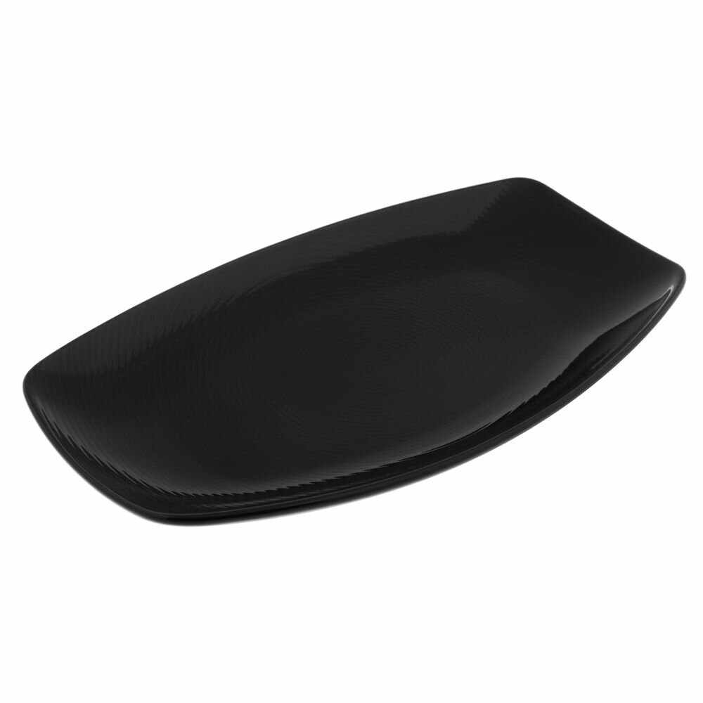 Блюдо для подачи и сервировки из фарфора Блан нуар 275х16х3см