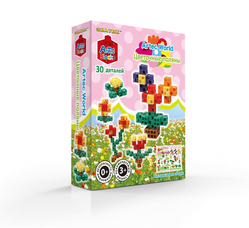 Конструктор знаток Artec Blocks Цветочные поляны