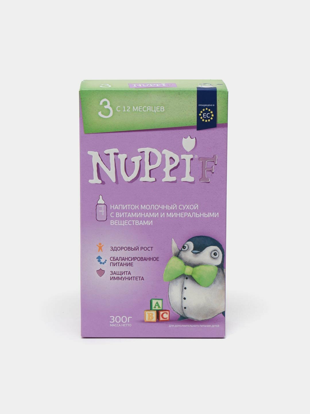Смесь молочная адаптированная Nuppi F 3, с 12 месяцев, 300 г