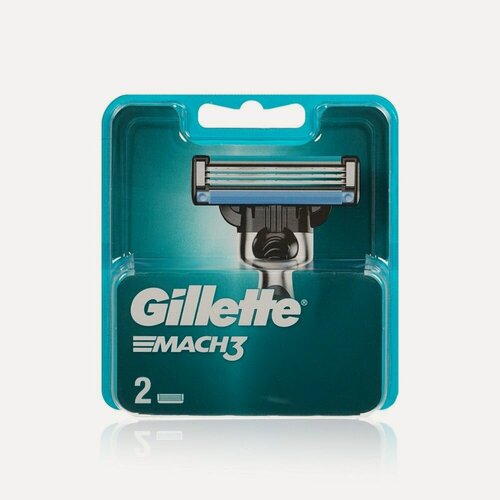 Изображение товара Кассеты для станка Gillette Mach 3 сменные 2шт