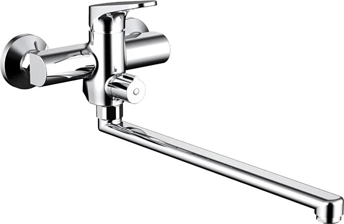 Смеситель с длинным изливом для ванны Bravat Eler F6191238CP-01L-RUS