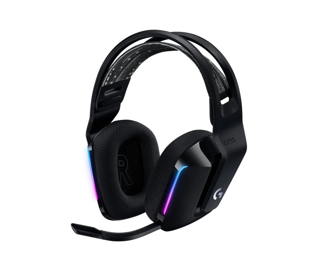 Logitech G733 — Беспроводная игровая гарнитура с RGB-подсветкой и пространственным звуком