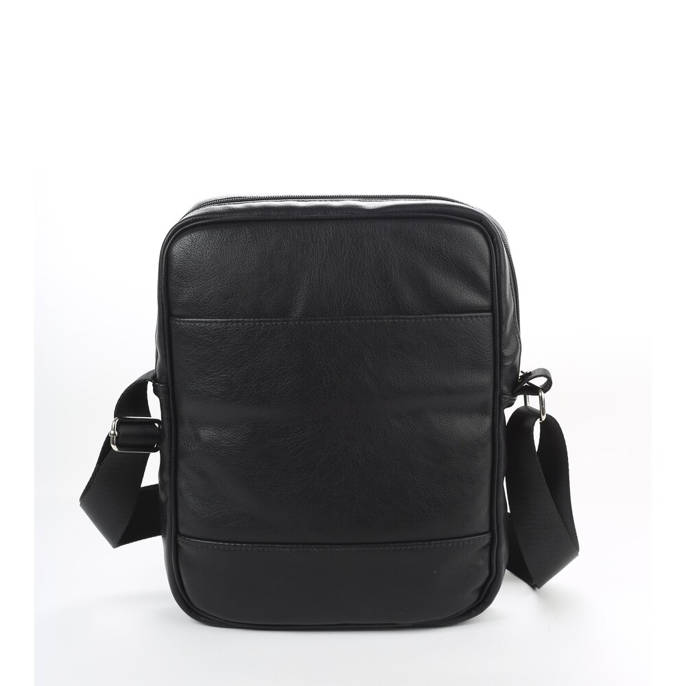 Сумка мессенджер SKIFFHAT, фактура гладкая, черный — фото 1
