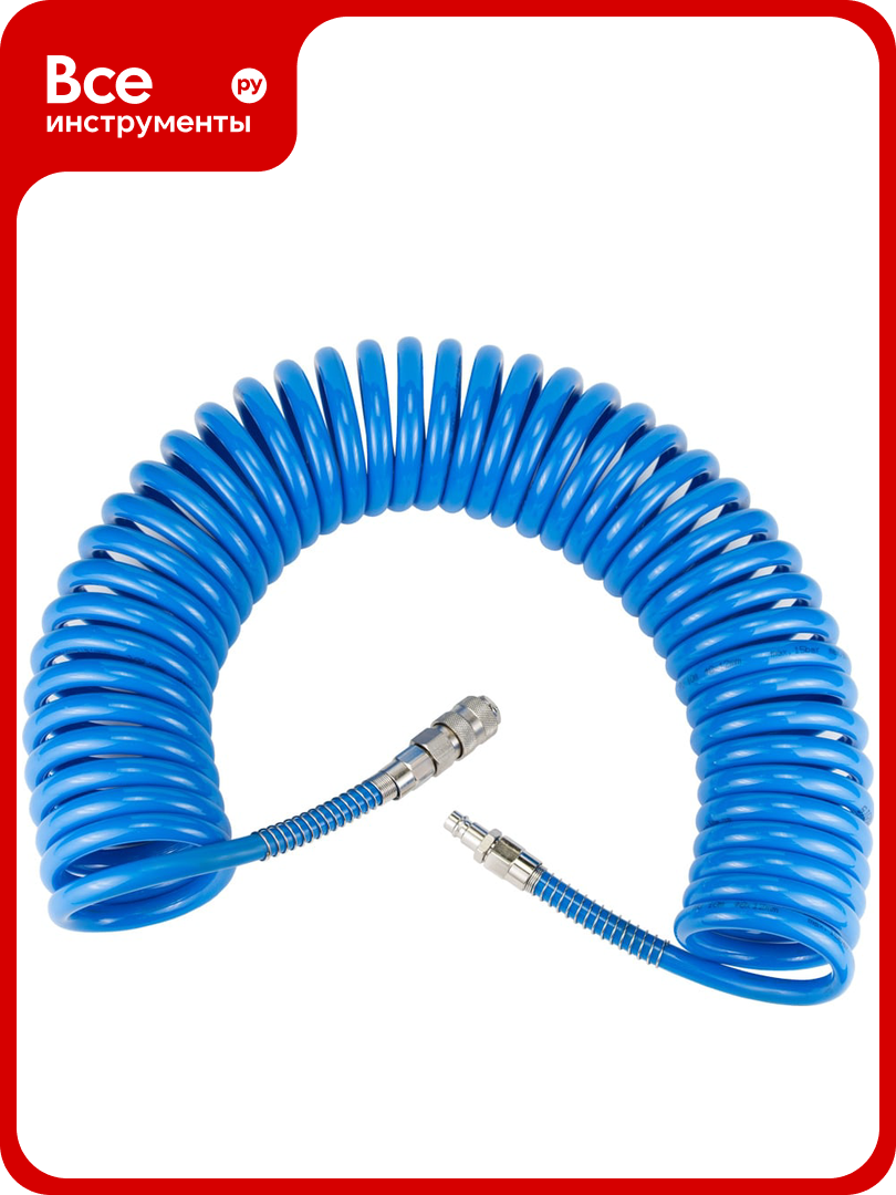 Спиральный шланг (PU 8x12 мм 10 м) полиуретановый NORM PU ASN-10