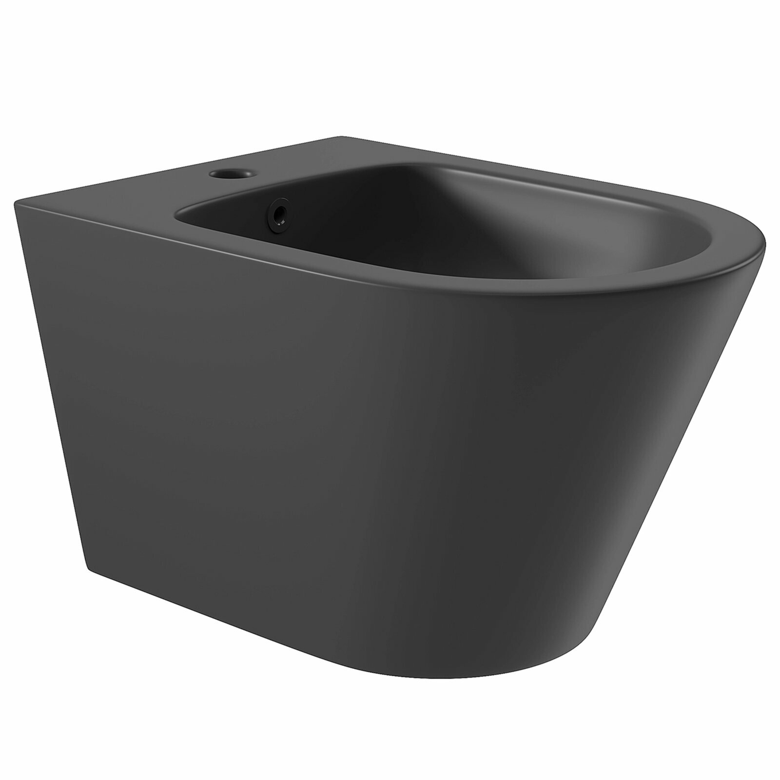 Биде Aqueduto CONE CON0340 подвесное 52.5х36.5 см черный матовый