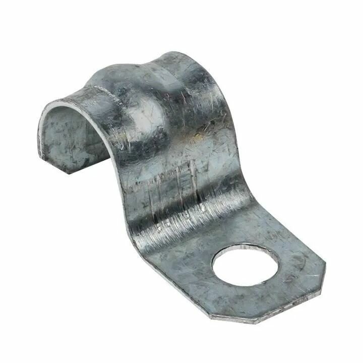 Скоба однолапковая D 8-9 мм оцинкованная сталь PF-6708-9-ZNM (комплект 10 шт)