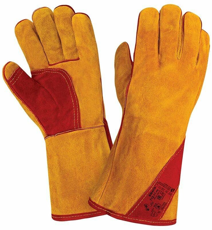 Краги сварщика спилковые утепленные р.10 mte