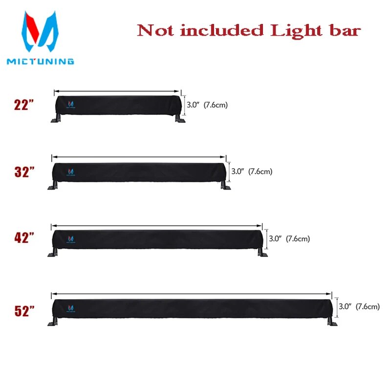 Чехол для светодиодной ленты MICTUNING 22-52 дюймов 1pc 32 inch cover
