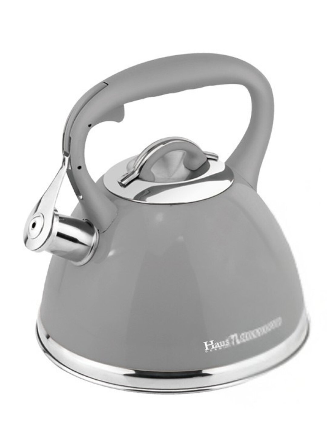 HausRoland чайник из нержавеющей стали с деревянной ручкой, 3 л, в разных цветах - Серый