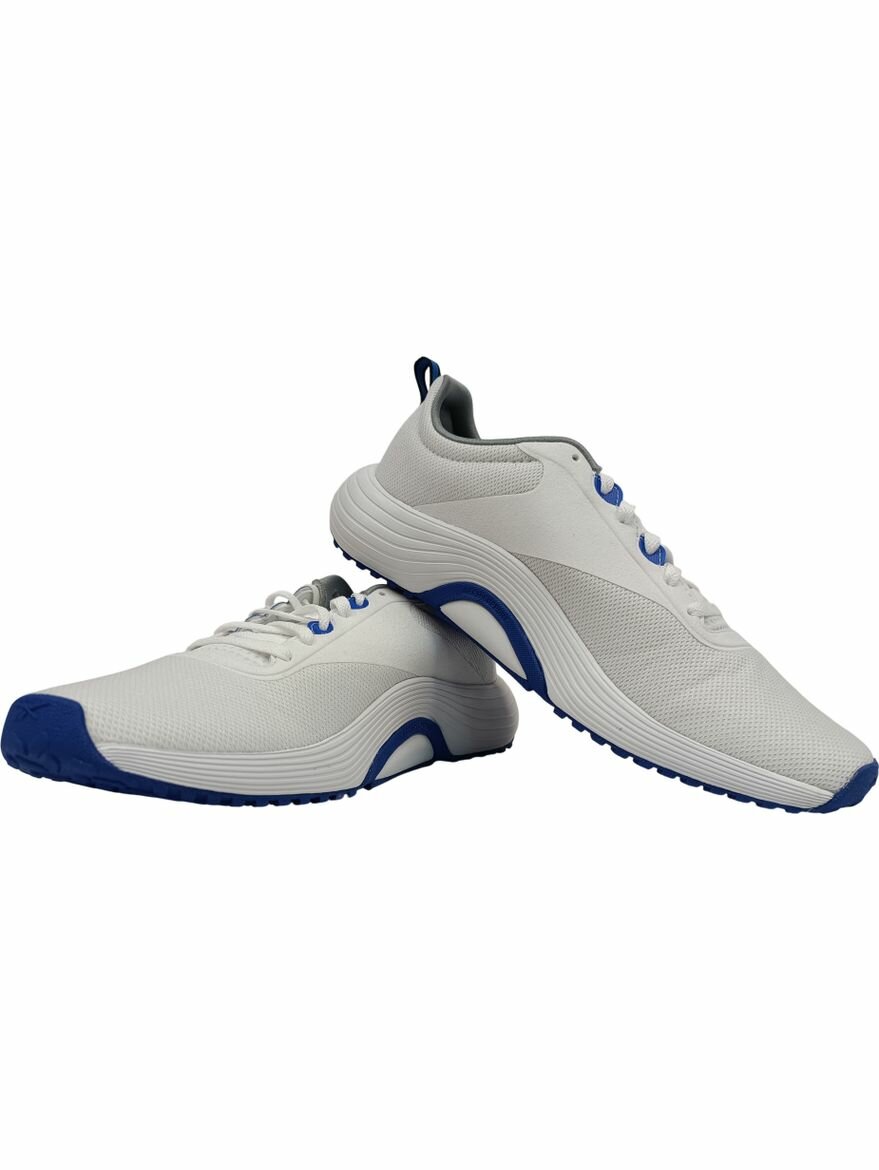 Кроссовки Reebok Lite Plus 4, полнота F, размер 8 US, белый/серый/голубой — фото 1