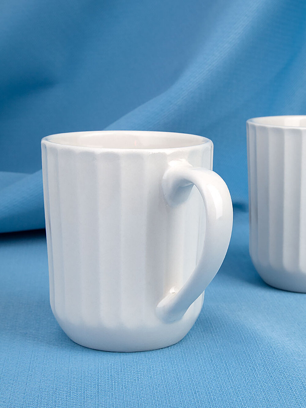 Набор фарфоровых кружек для чая и кофе 2 шт "Мадлен", 350 мл, 9х12х10 см, Nouvelle — фото 1