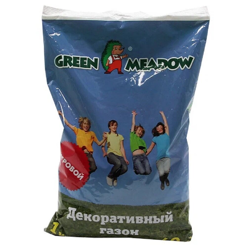 Семена газонной травы Green Meadow  Игровой   декоративные  износоустойчивые  быстрорастущие  1 кг