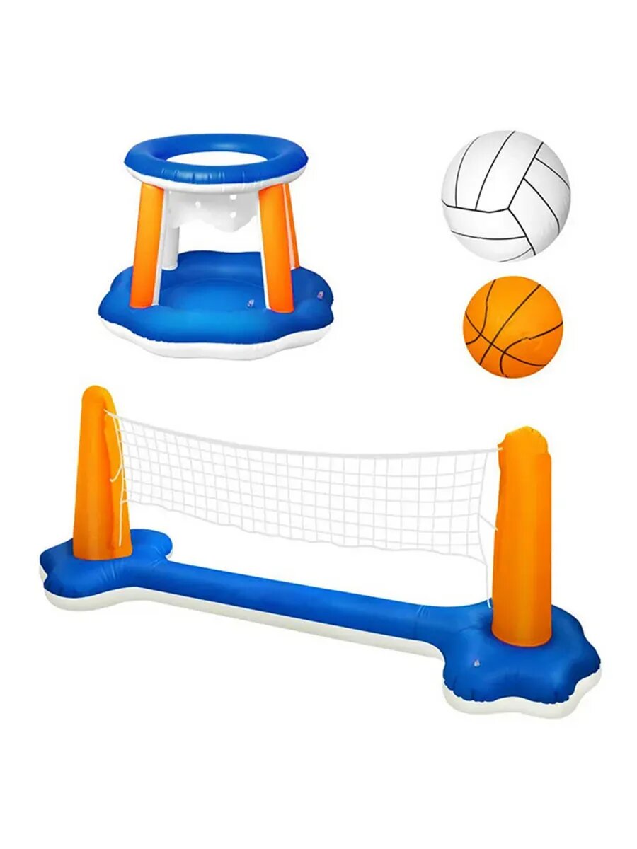 Комплект плав. волейбола 2in1 для бассейна игры для детей и