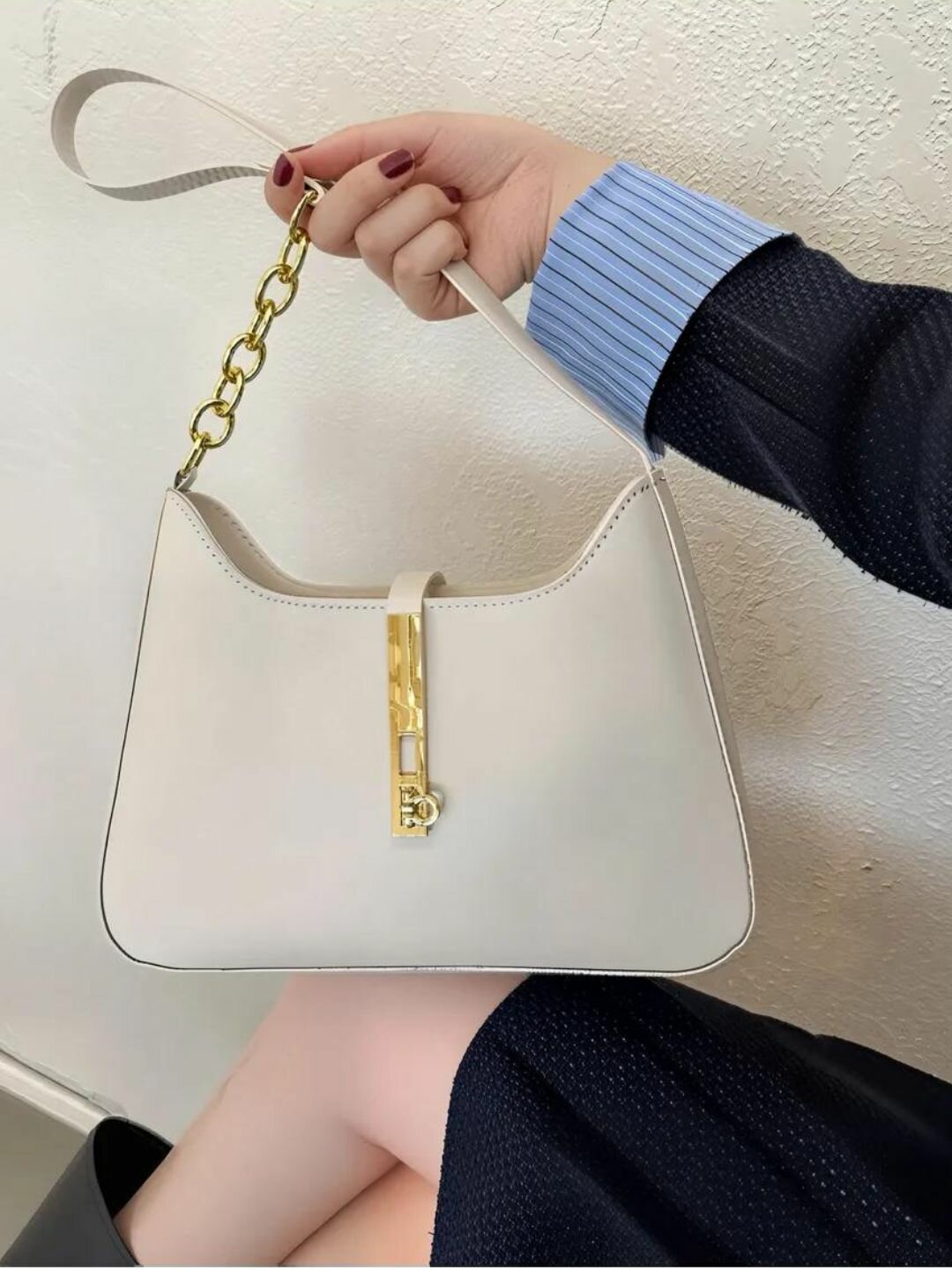 Сумка кросс-боди , белая — фото 1