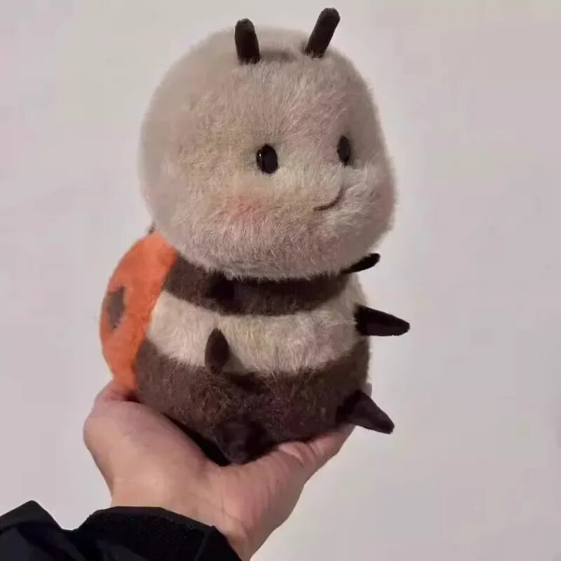 20 см милая маленькая пчелка, пушистая божья коровка, плюшевая игрушка, животное, медовая пчела, мягкие игрушки с насекомыми и крыльями, плюшевая мультяшная кавайная кукла для детей