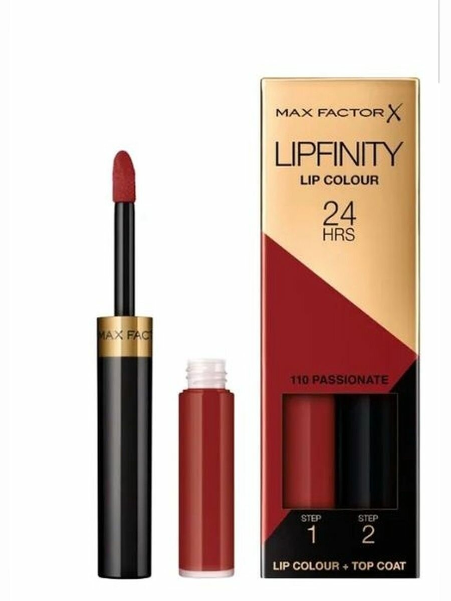 Max Factor жидкая устойчивая помада lipfinity liquid lipstick 110 passionate