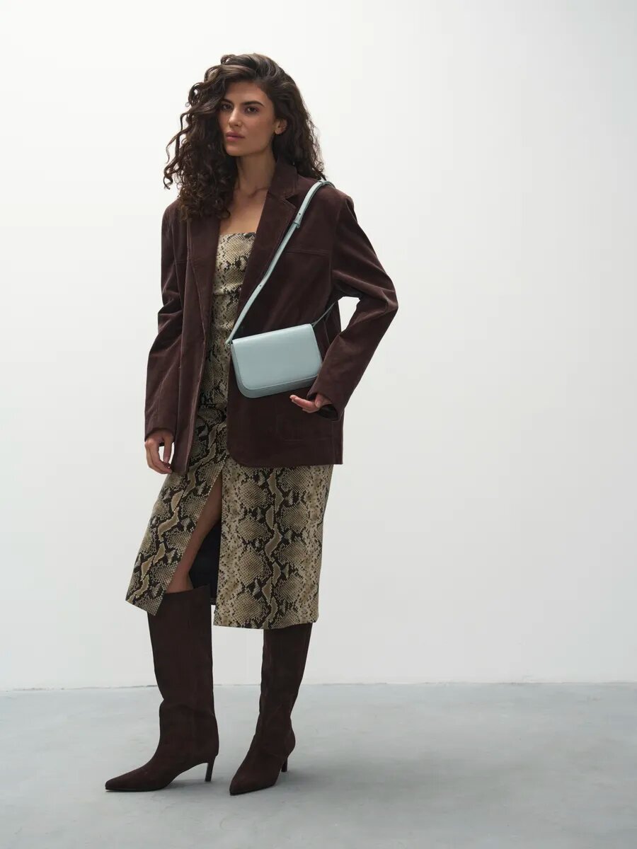 Сумка кросс-боди LeVertige LAPTOP, фактура гладкая, голубой — фото 1