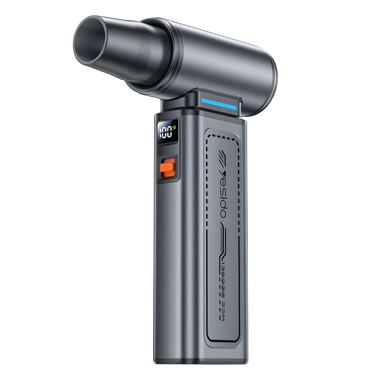 Ручной вентилятор-пылесос YESIDO YF19, 130000 оборотов, LED дисплей