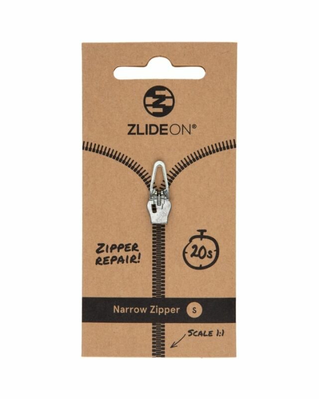 Бегунок для молнии ZlideOn Narrow Zipper S 4C-2 (Silver)