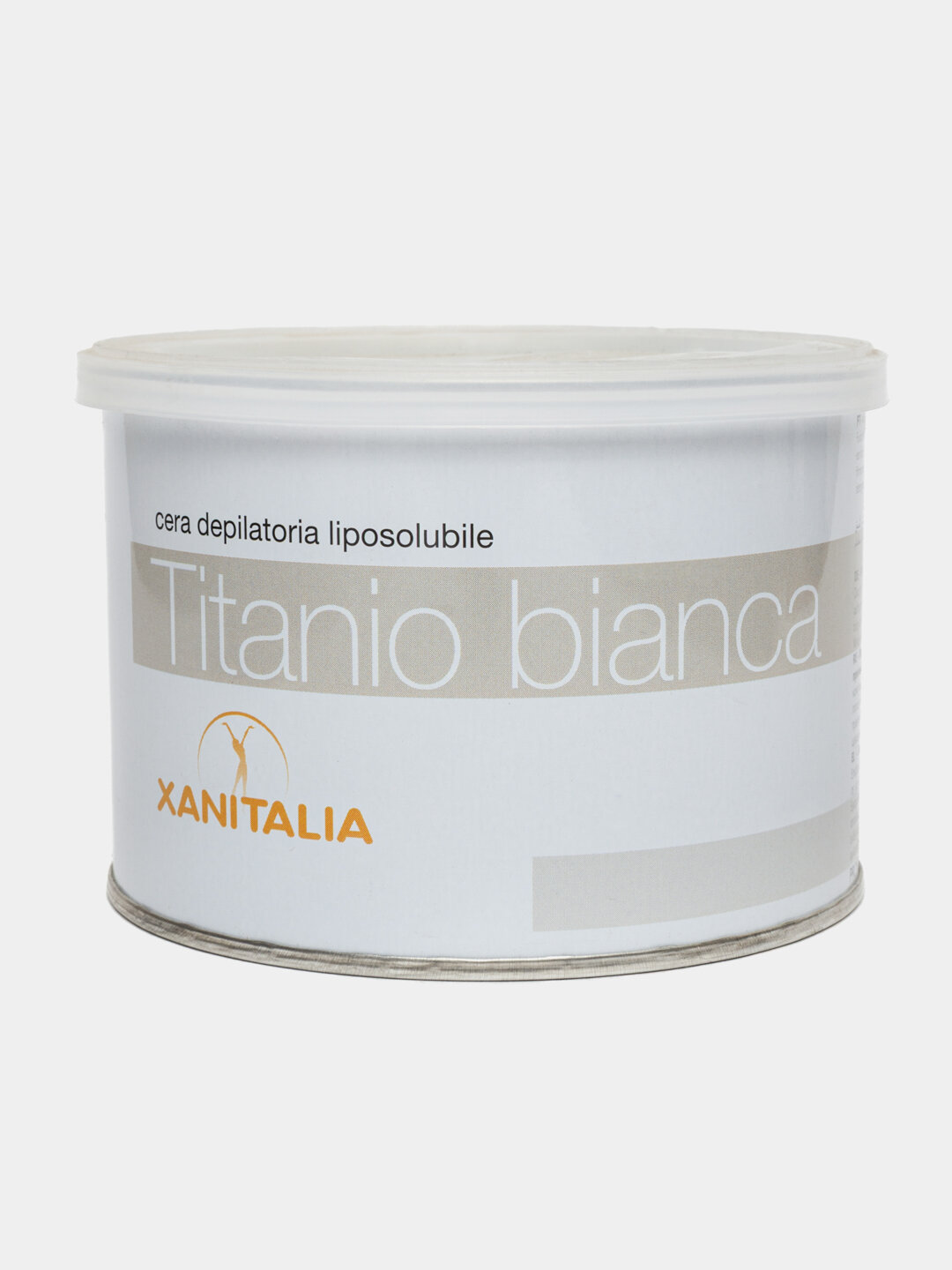 Воск для депиляции Xanitalia, в банке, 400мл, Белый титан, белый