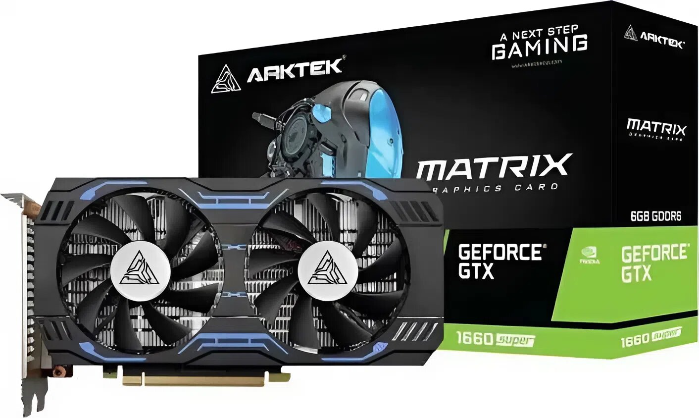 Видеокарта, GeForce GTX 1660 Super, 6GB, GDDR6, 192 бит, DP, HDMI, DVI — фото 1