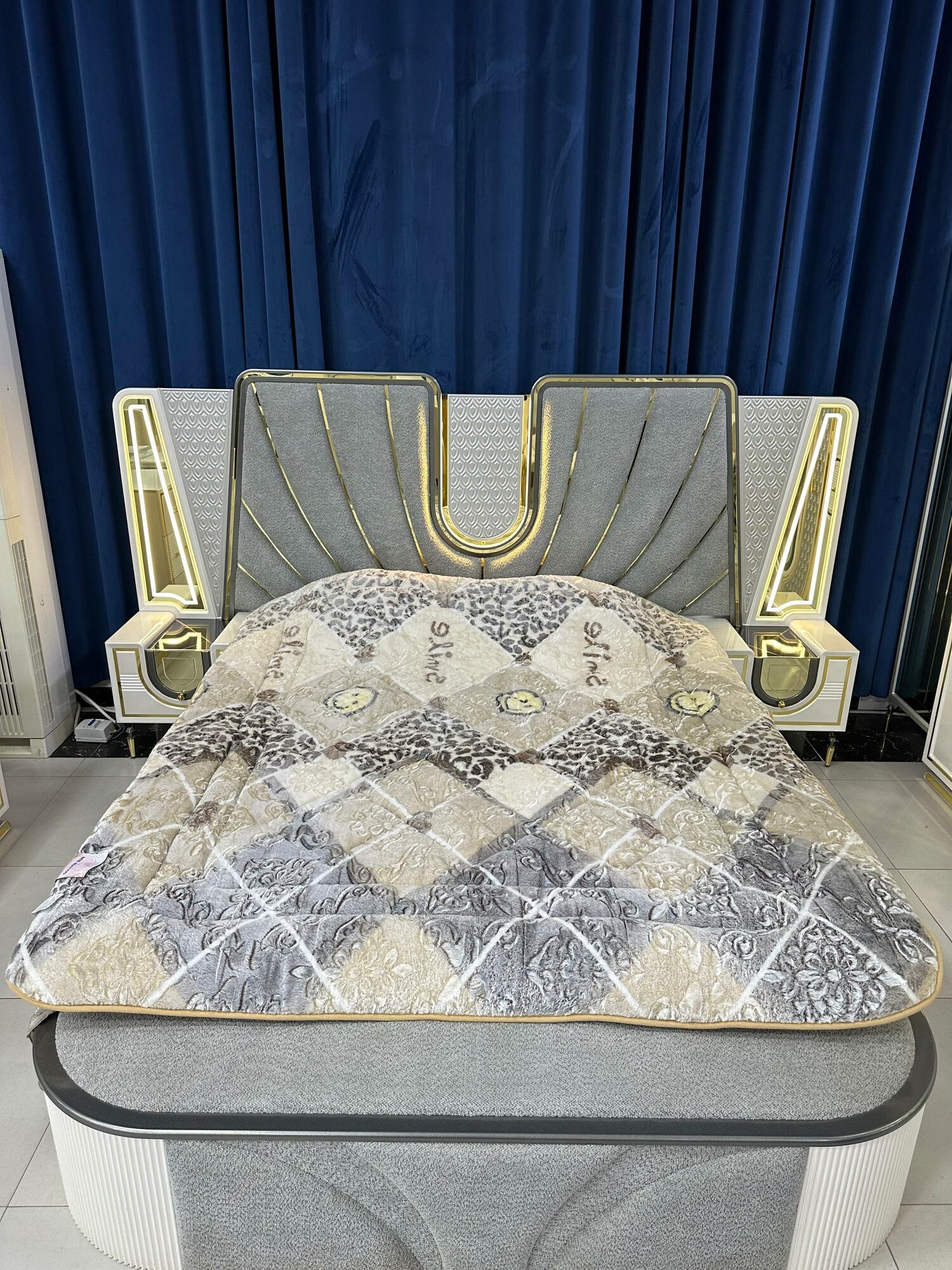 Одеяло-шуба меховое, двуспальное, 190×230 СМ, тёплое