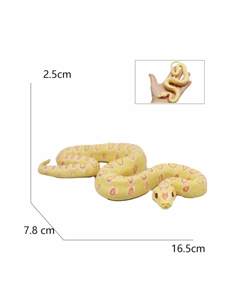 Фигурка змея Питон желтый — фото 1
