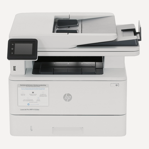 Изображение товара МФУ HP LaserJet Pro 4103dw, лазерный, сенсорное управление, A4, черно-белый