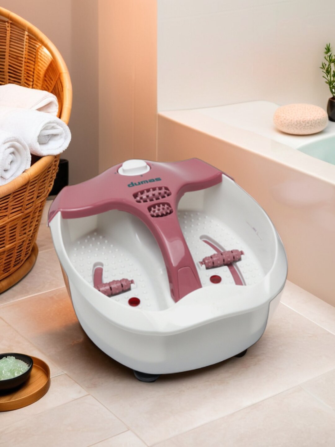 Гидромассажная ванночка Dumas, массаж ног, пластик, с подогревом