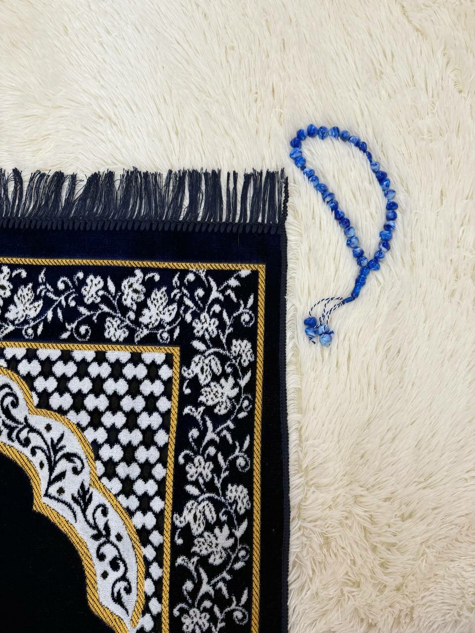 Подарочный набор 4в1, для намаза, коврик, тасбех, тюбетейка и чехол