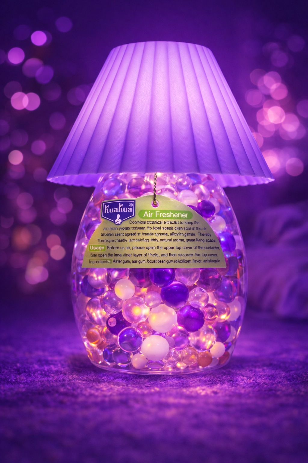 Ароматизатор воздуха KUAKUA "Лаванда", LED-подсветка, гелевые гранулы