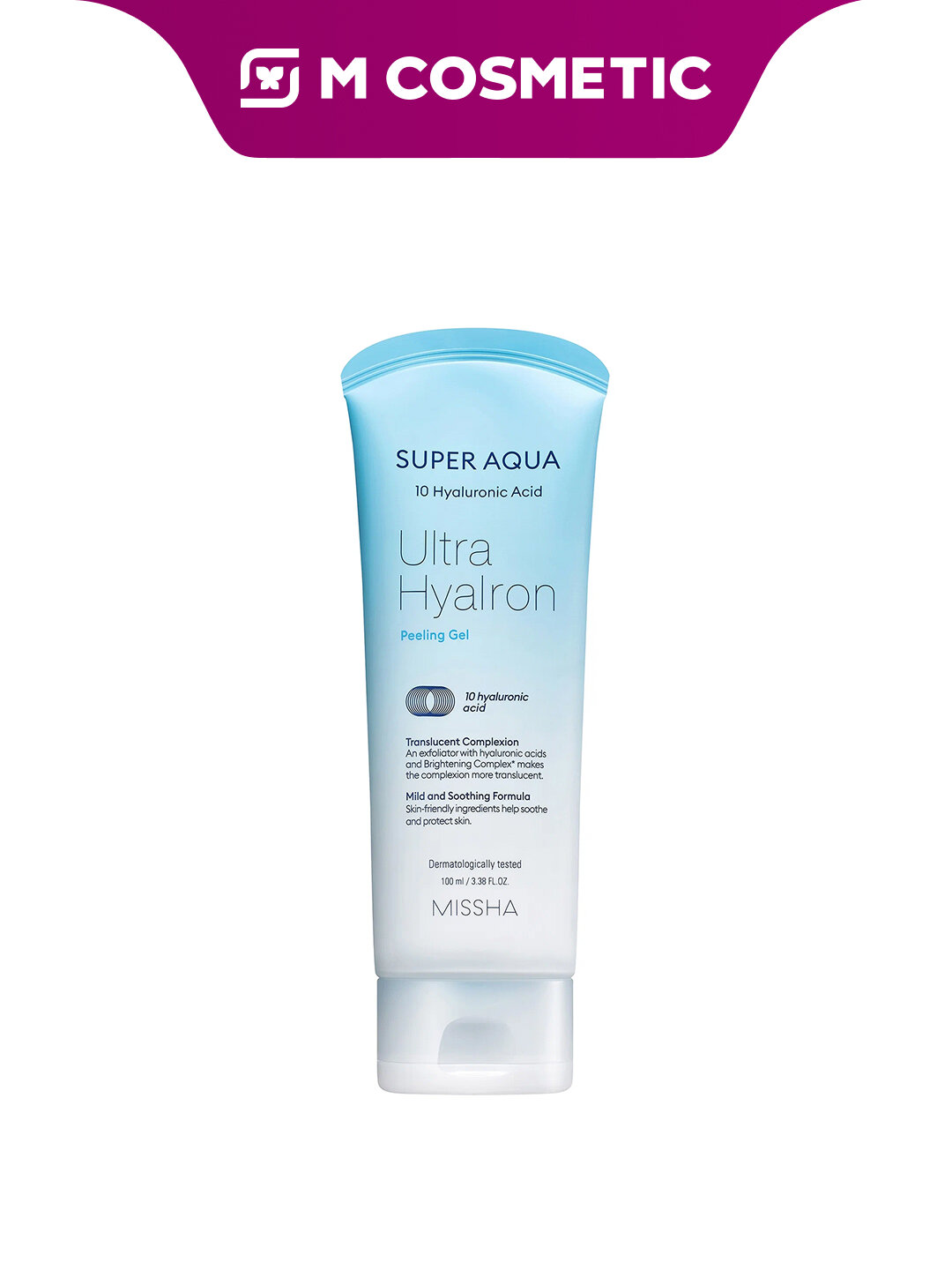 Гель-скатка Missha "Super Aqua Ultra Hyalron", для лица, 100мл