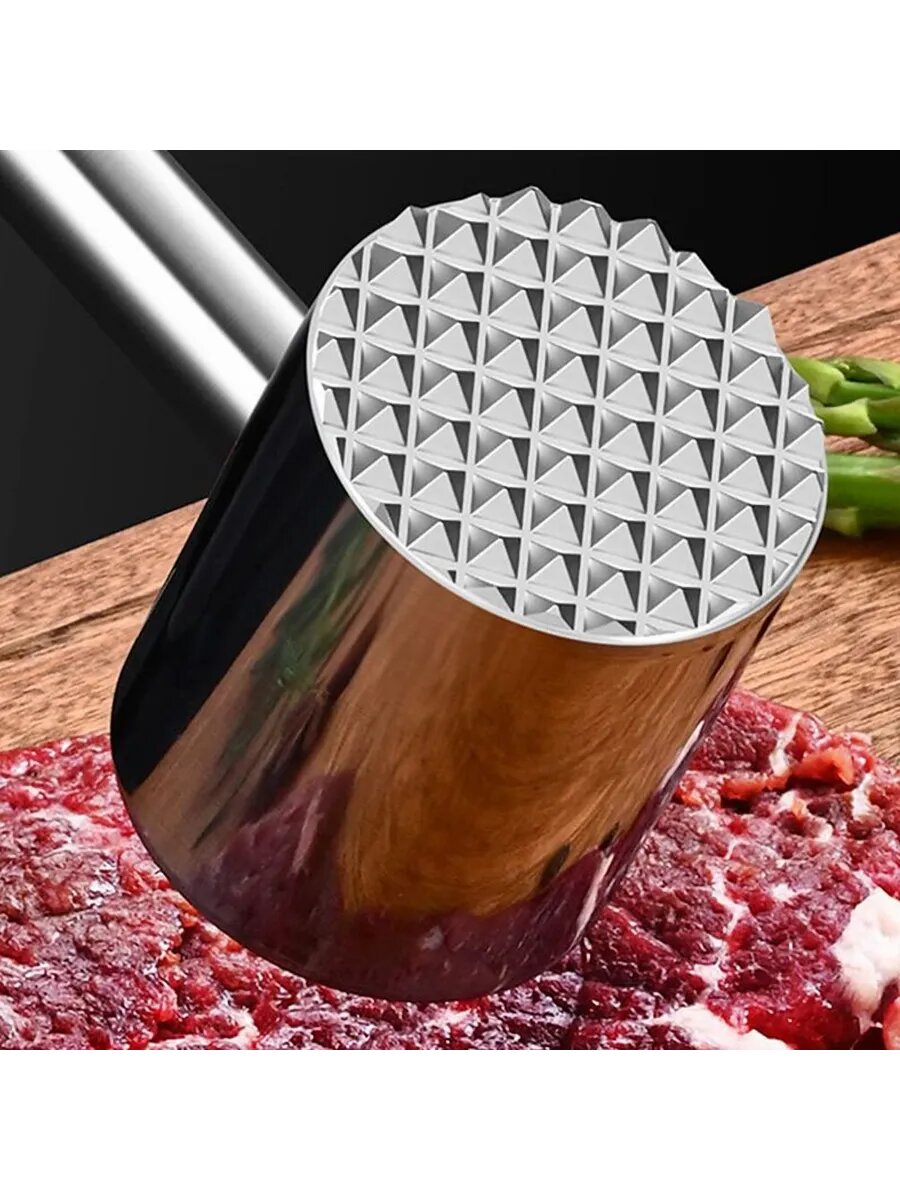 Мясной молоток для отбивания, нержавеющая сталь, двусторонний Универсальный молоток для мяса