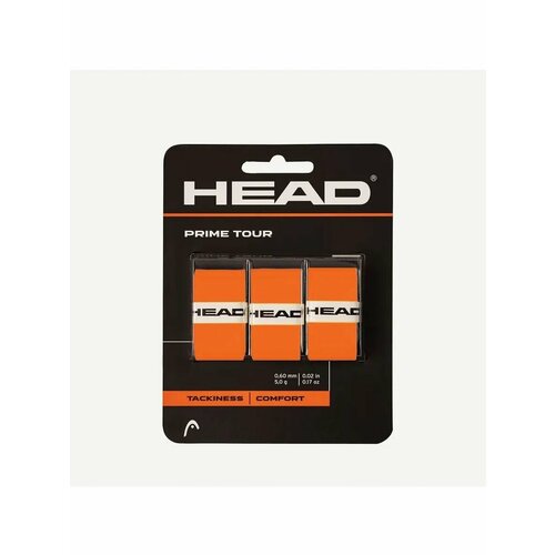 фото Намотки для ракетки head prime tour 3 pcs pack (overgrip) большой теннис 100% полиэстер оранжевый 285621-or