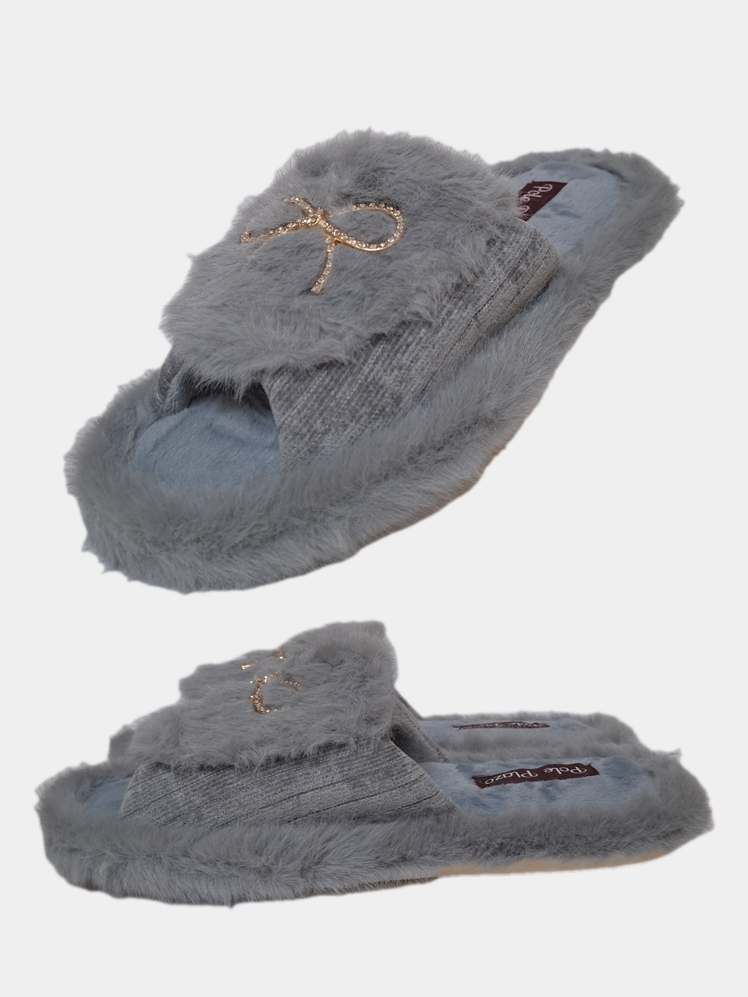 Тапочки, размер 36-37, серый — фото 1