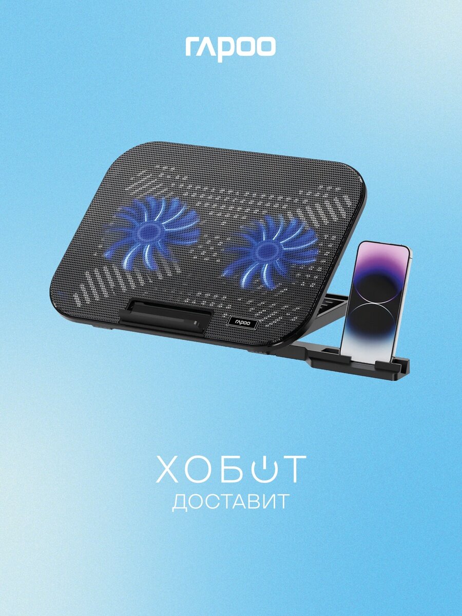 Подставка для ноутбука Rapoo 14 CF200-BL чёрный