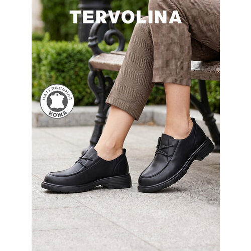 фото Полуботинки tervolina, размер 37, черный