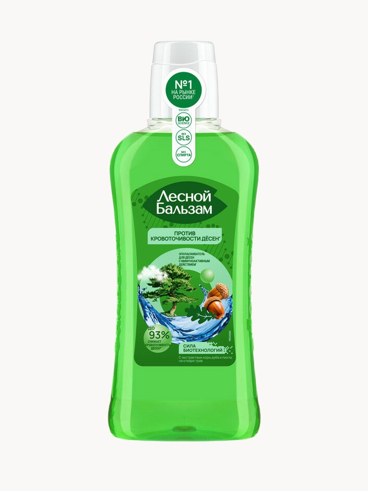 Ополаскиватель для рта против кровоточивости десен Лесной Бальзам с экстрактами коры дуба и пихты на отваре трав  400 мл