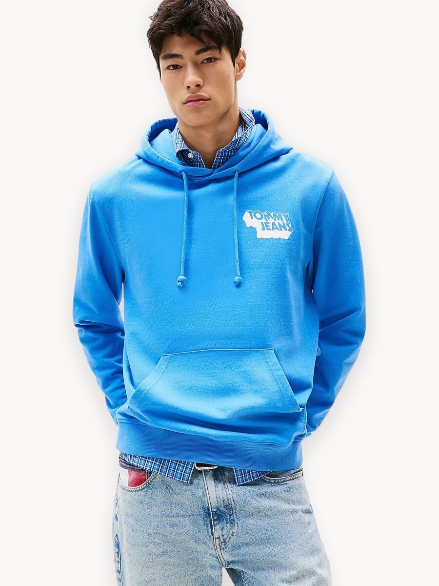 Худи Tommy Jeans, размер M, , голубой